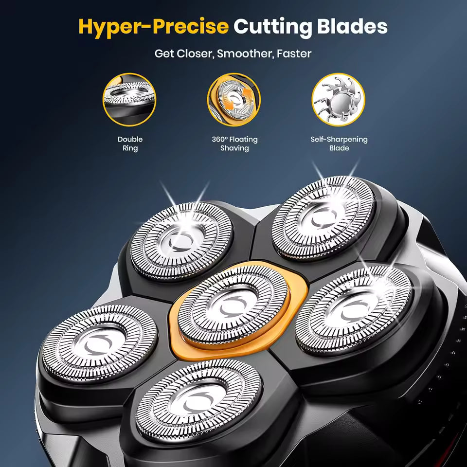 Cordless Razor with Magnetic Detachable Head
