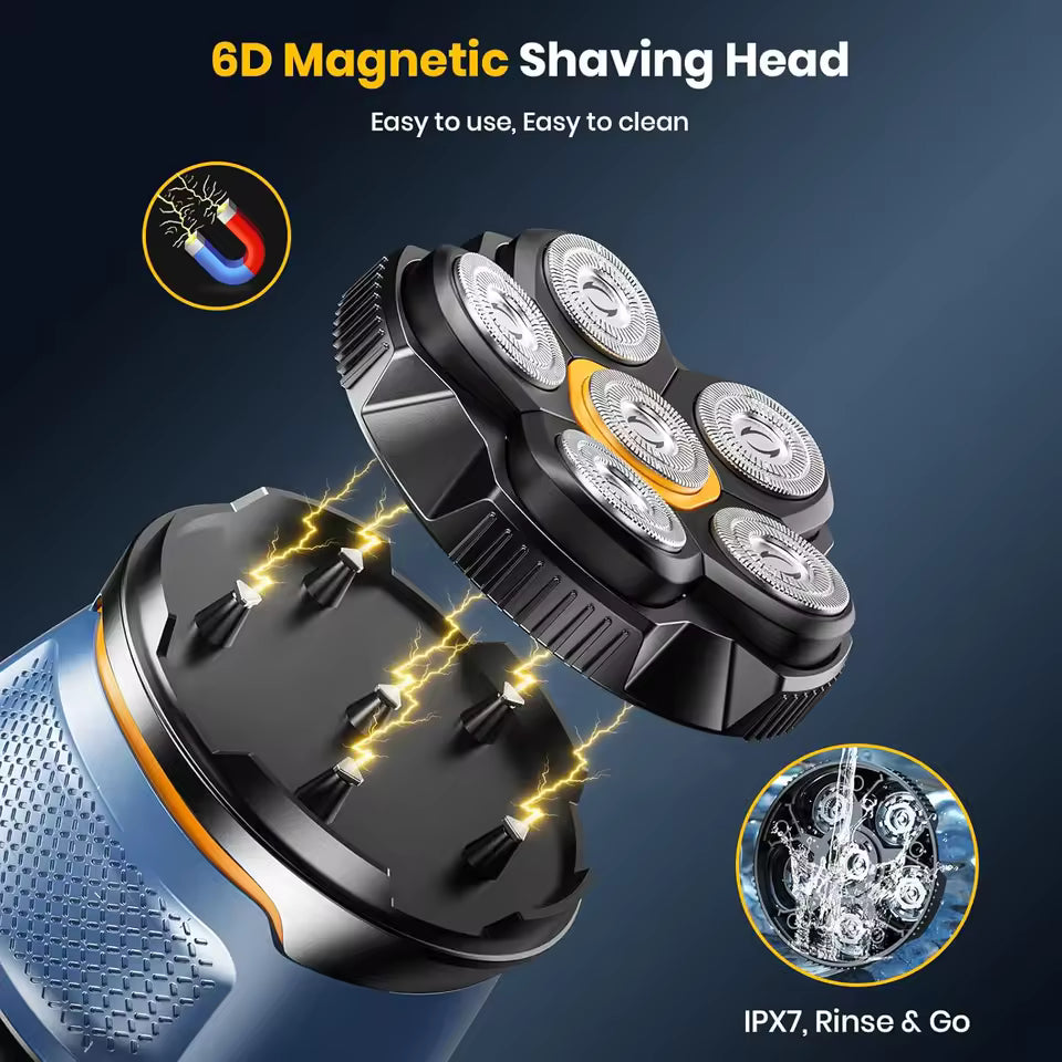 Cordless Razor with Magnetic Detachable Head