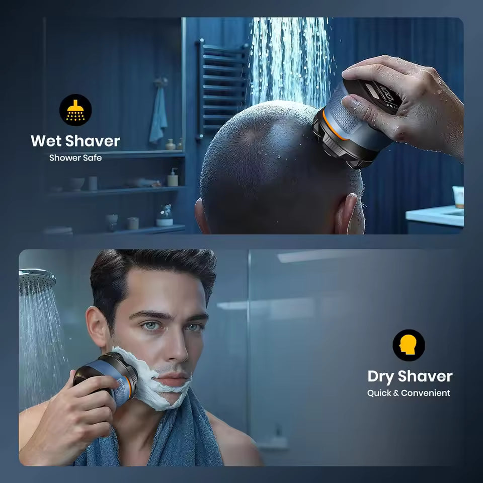 Cordless Razor with Magnetic Detachable Head