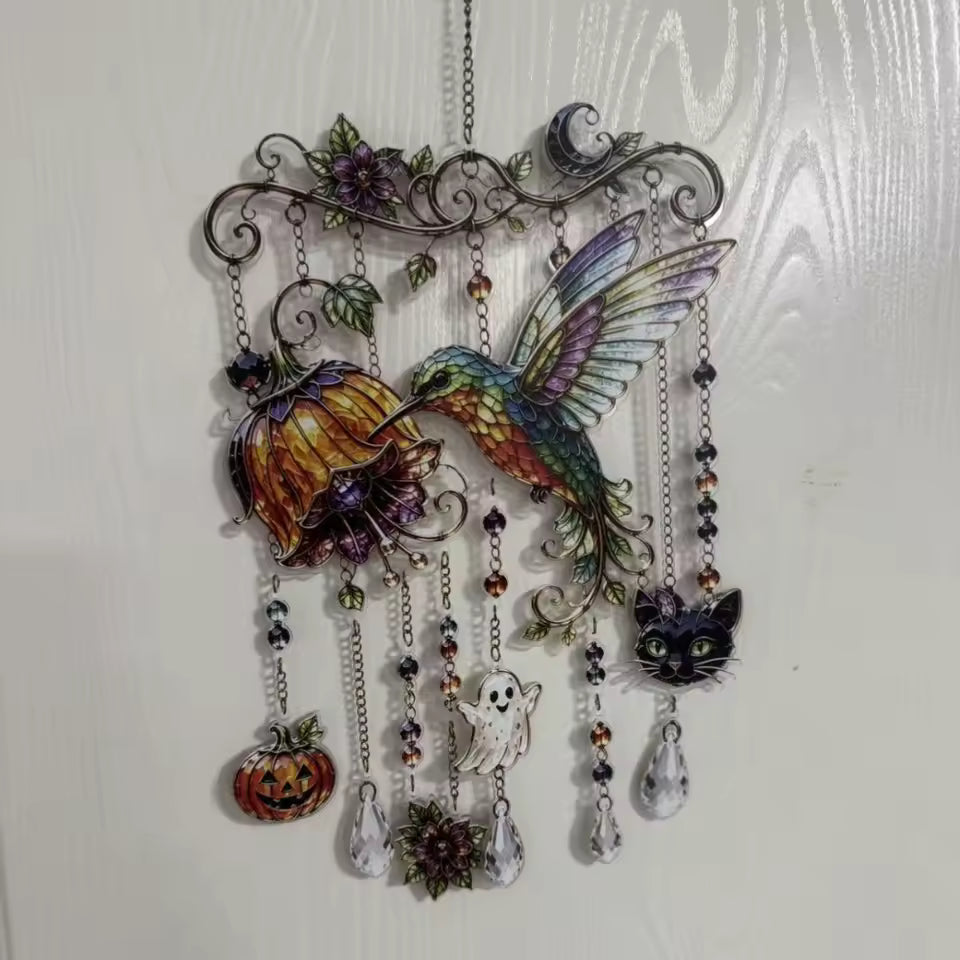 Halloween Themed Crystal Wind Chime
