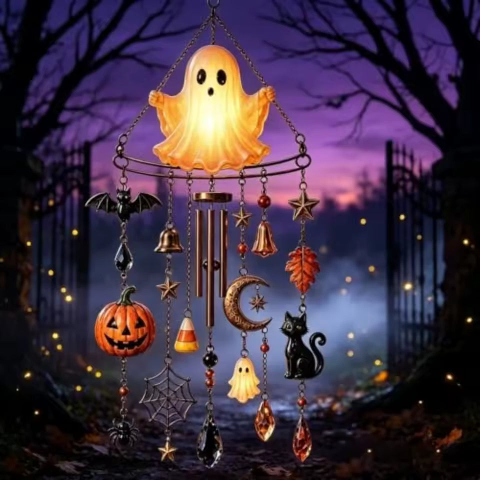Halloween Themed Crystal Wind Chime
