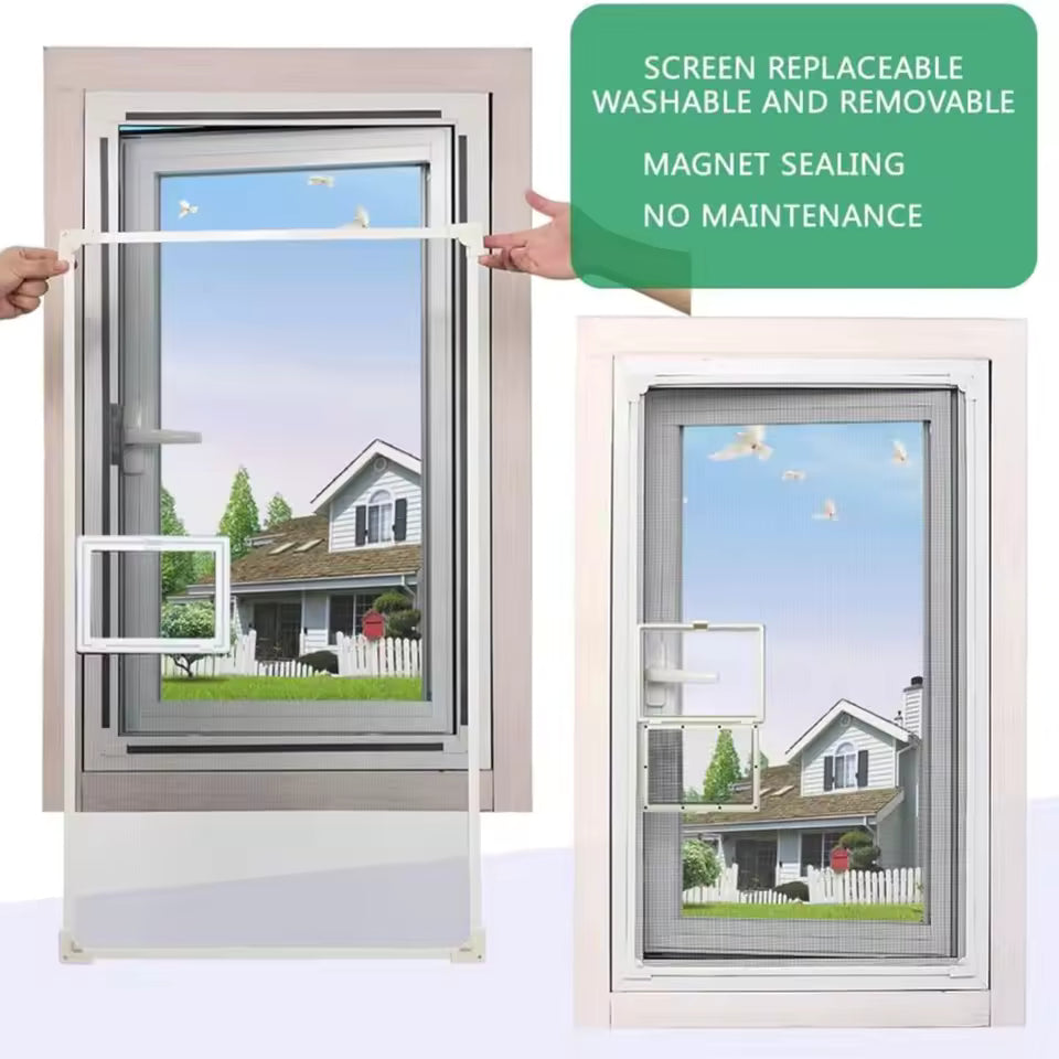 Magnetic Window Screen PVC Mesh Screen