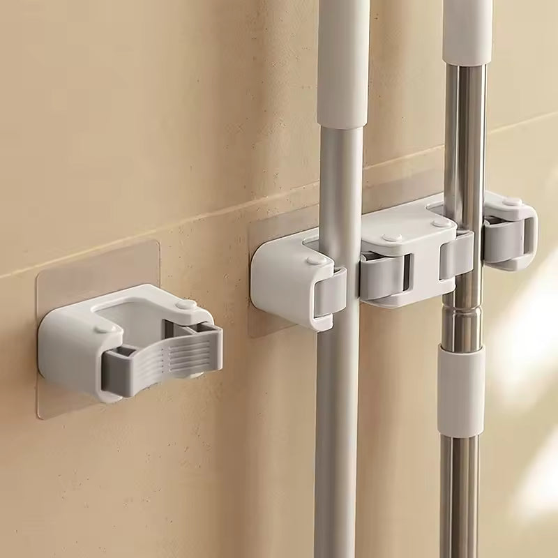 Mop Clip Broom Hanger Wall-Mounted