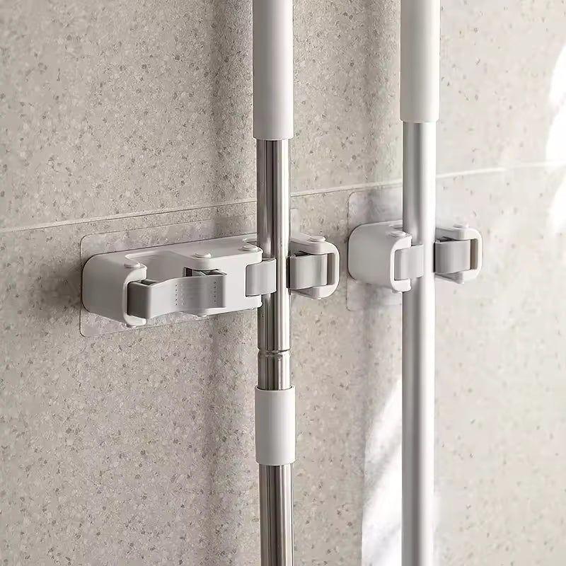 Mop Clip Broom Hanger Wall-Mounted