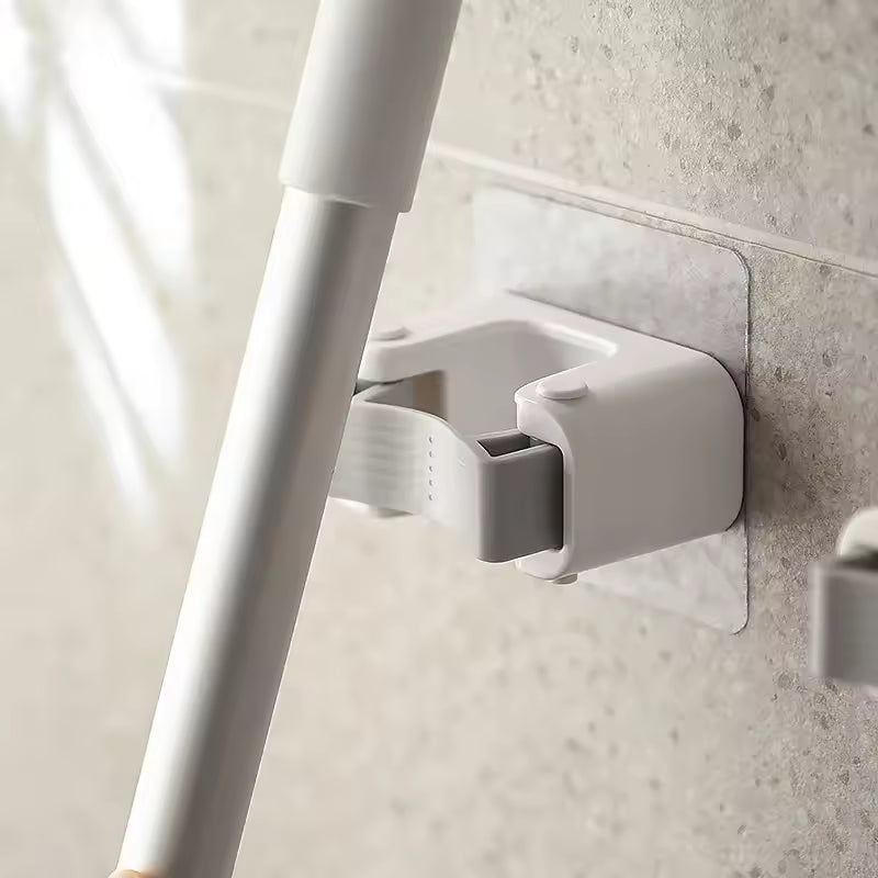 Mop Clip Broom Hanger Wall-Mounted