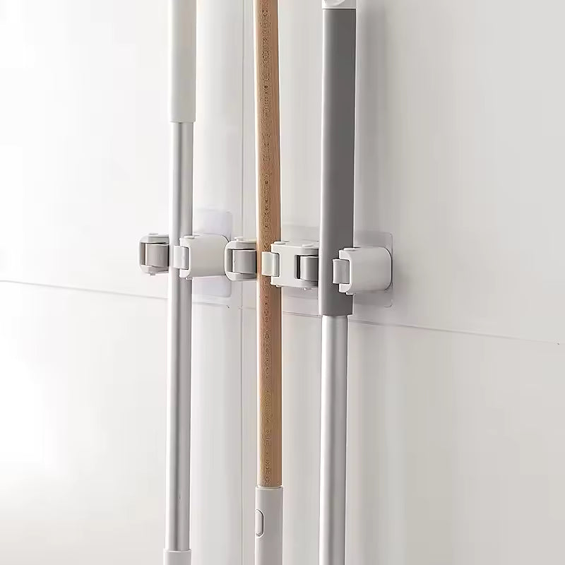 Mop Clip Broom Hanger Wall-Mounted