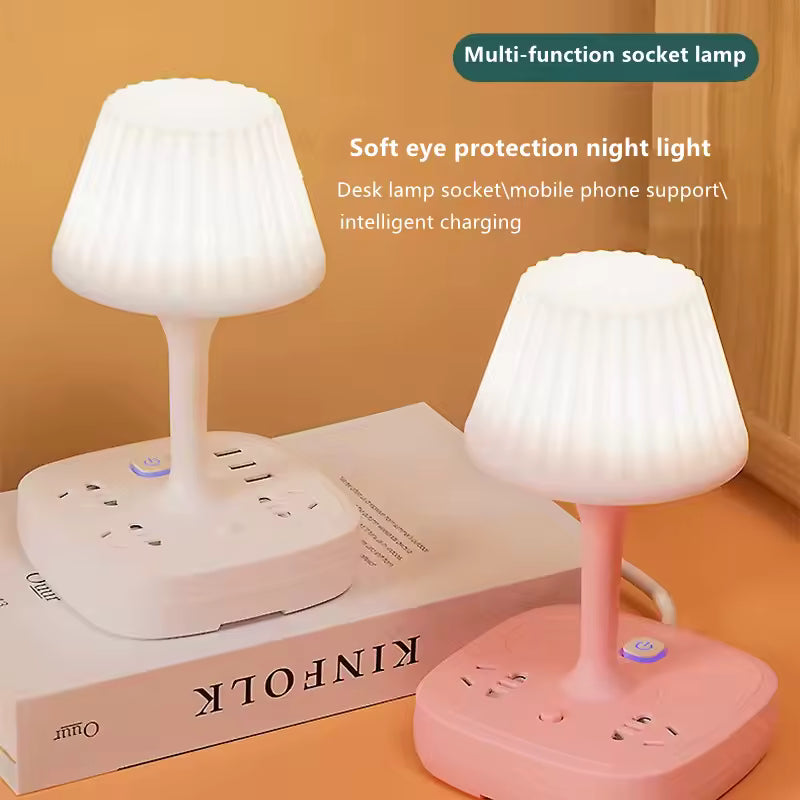 Multi-functional Conversion Socket Table Lamp