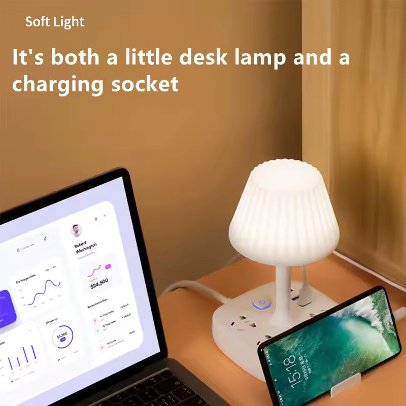 Multi-functional Conversion Socket Table Lamp