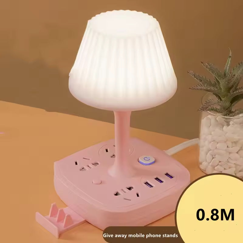 Multi-functional Conversion Socket Table Lamp