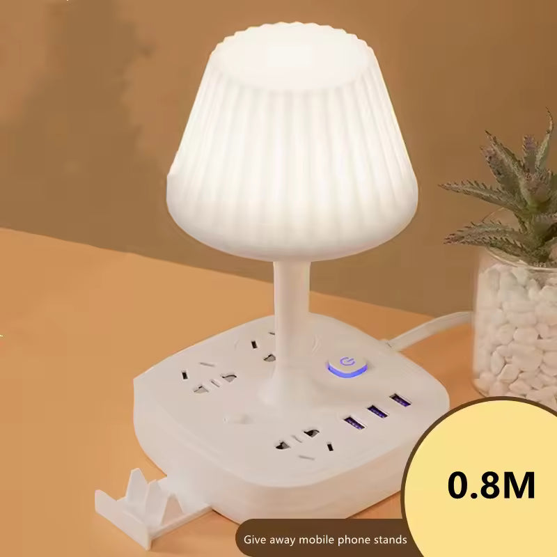 Multi-functional Conversion Socket Table Lamp