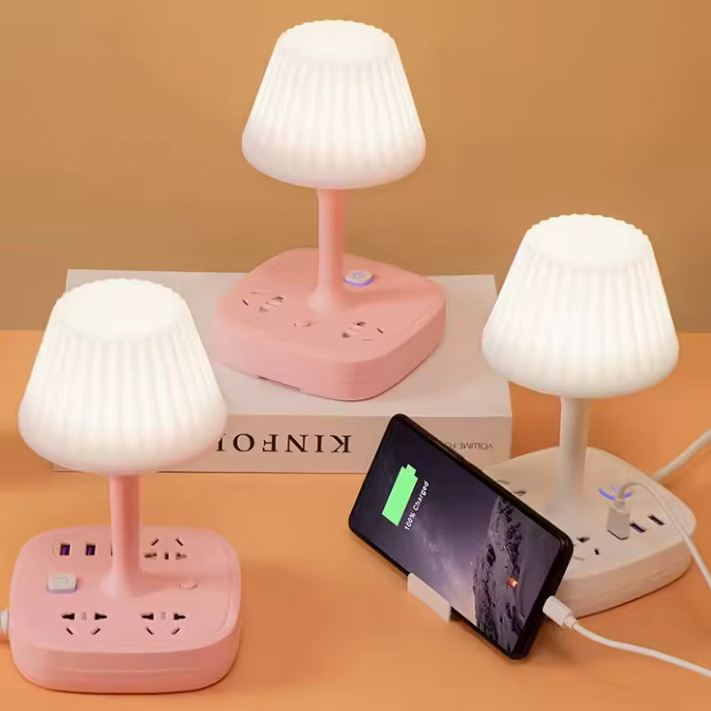 Multi-functional Conversion Socket Table Lamp