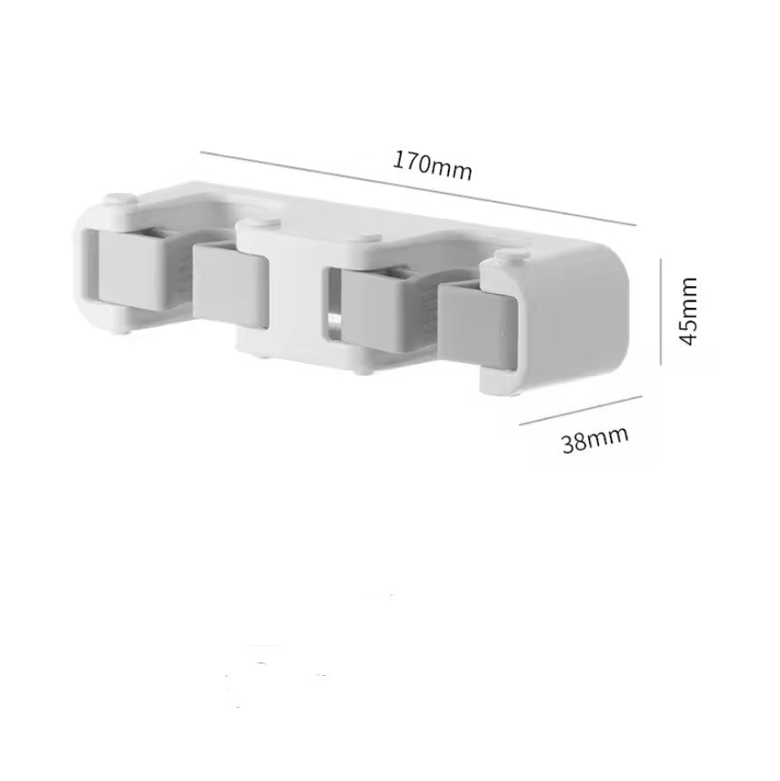 Mop Clip Broom Hanger Wall-Mounted