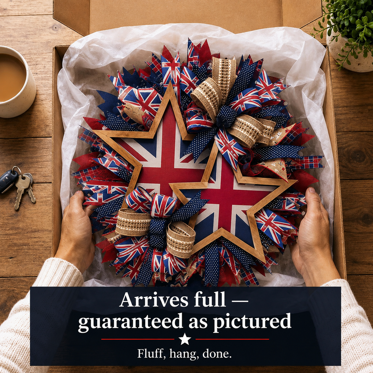 Patriotic Wreaths for Front Door