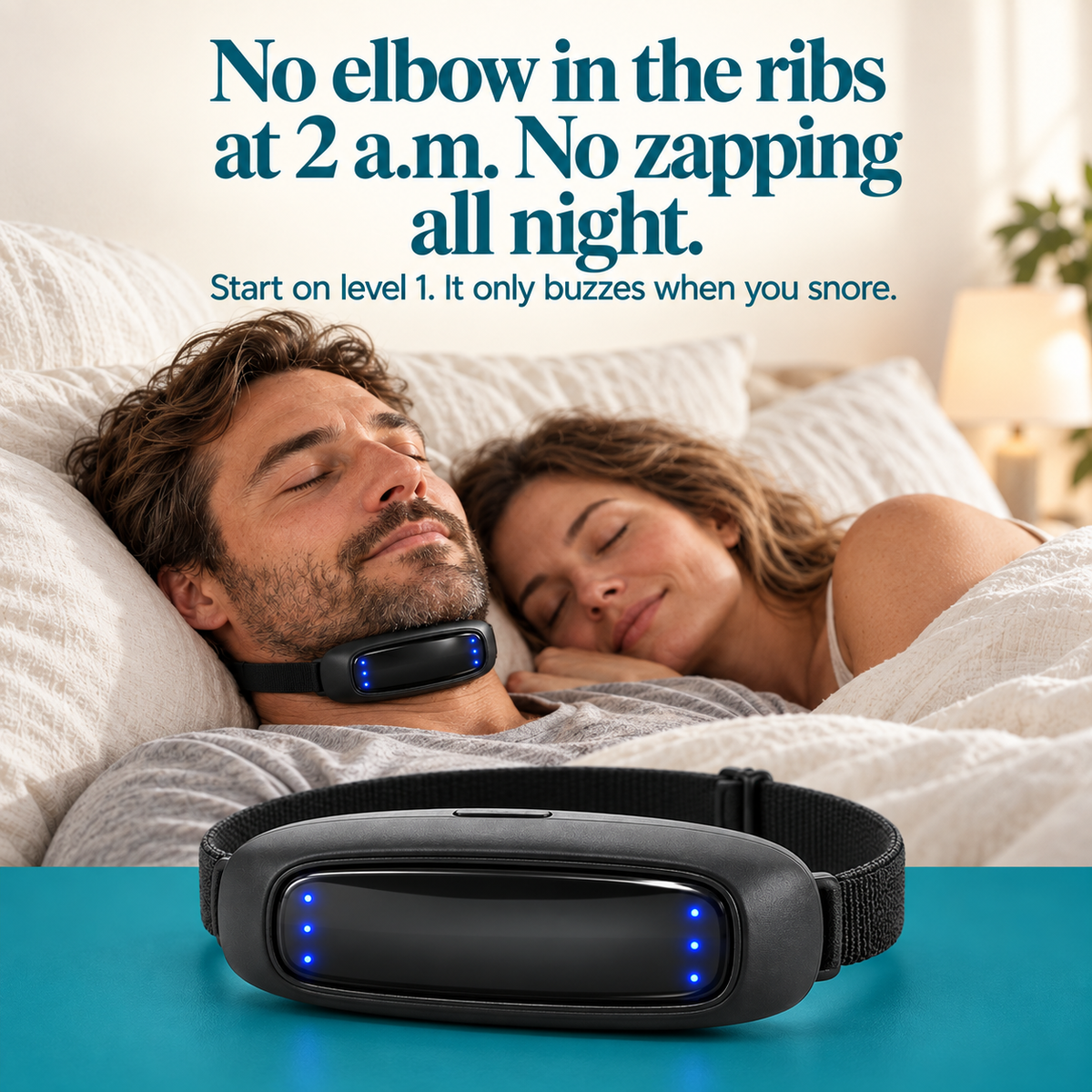 Intelligent Monitoring Anti-Snoring Chin Strap