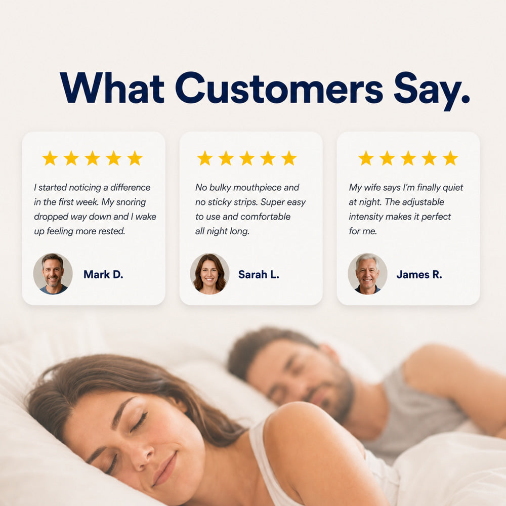 Intelligent Anti-Snoring Chin Strap – Smart EMS Sleep Device