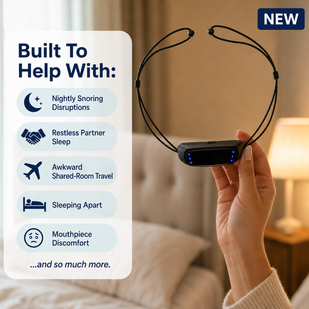 Intelligent Anti-Snoring Chin Strap – Smart EMS Sleep Device