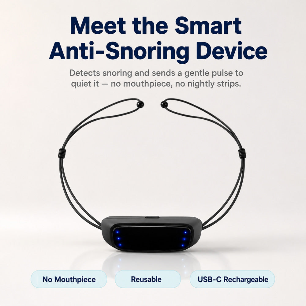 Intelligent Anti-Snoring Chin Strap – Smart EMS Sleep Device