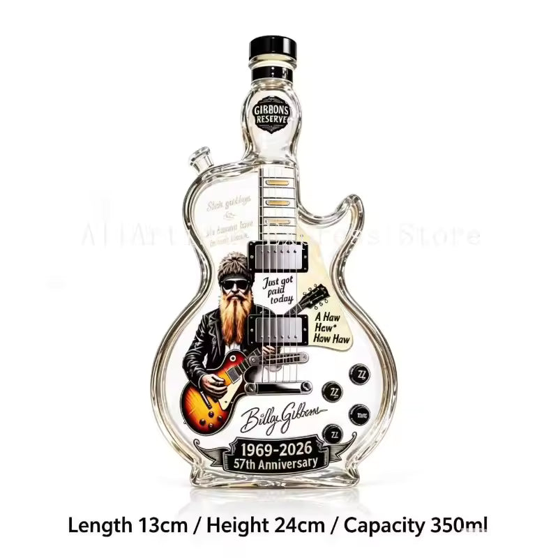 Rock Guitar Shaped Glass Decanter